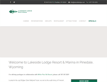 Tablet Screenshot of lakesidelodge.com